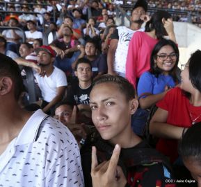 Así se vivió el estadio virtual en el Polideportivo Alexis Argüello