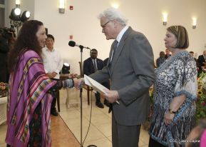 Nuevos embajadores entregaron cartas credenciales al presidente Daniel Ortega