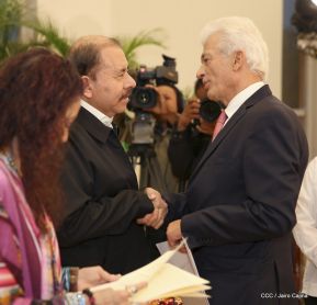  Nuevos embajadores entregaron cartas credenciales al presidente Daniel Ortega