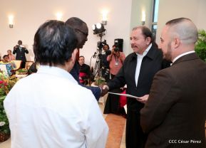  Nuevos embajadores entregaron cartas credenciales al presidente Daniel Ortega