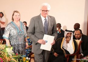  Nuevos embajadores entregaron cartas credenciales al presidente Daniel Ortega