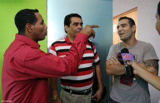 Previo verbal del combate entre "El Matador" Mayorga y "Checho" Ortiz