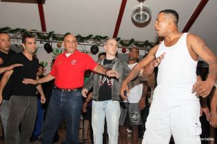 Pesaje de Ricardo El Matador Mayorga y Checho Ortiz