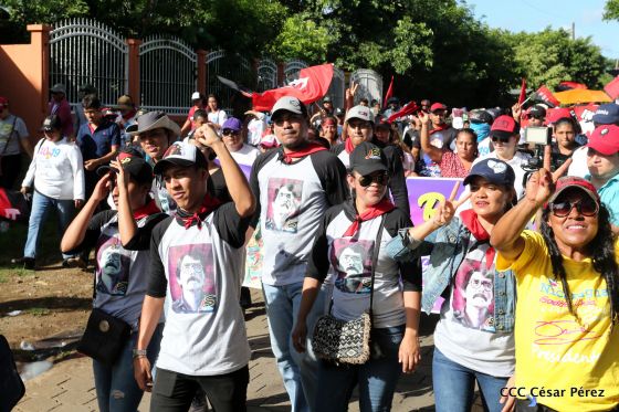 Así se conmemoró 40 años del repliegue de Diriamba a San Gregorio