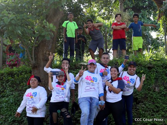 Así se conmemoró 40 años del repliegue de Diriamba a San Gregorio