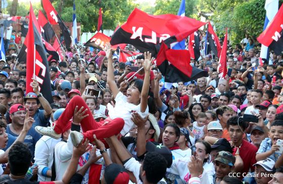 Así se conmemoró 40 años del repliegue de Diriamba a San Gregorio