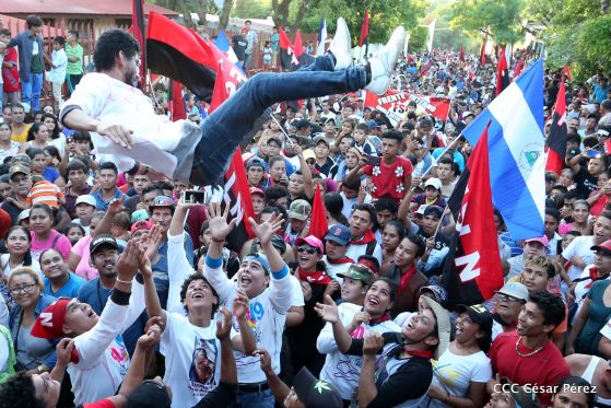 Así se conmemoró 40 años del repliegue de Diriamba a San Gregorio