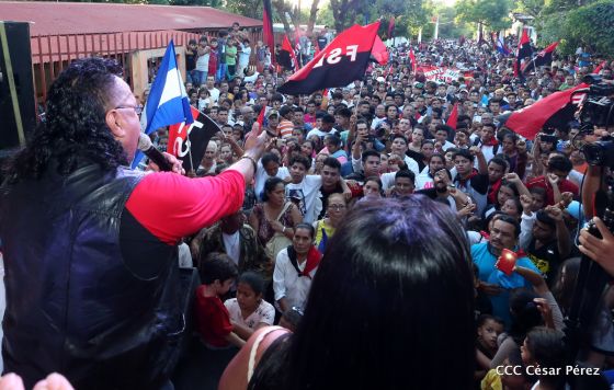 Así se conmemoró 40 años del repliegue de Diriamba a San Gregorio