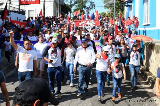 Así se conmemoró 40 años del repliegue de Diriamba a San Gregorio