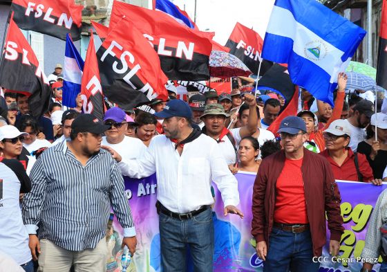 Así se conmemoró 40 años del repliegue de Diriamba a San Gregorio
