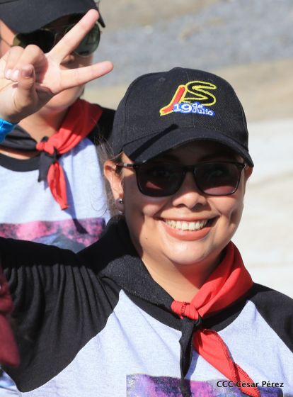 Así se conmemoró 40 años del repliegue de Diriamba a San Gregorio