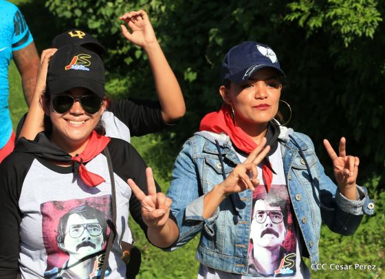 Así se conmemoró 40 años del repliegue de Diriamba a San Gregorio