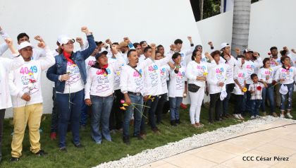Comandante Carlos Fonseca, aquí estamos siempre luchando por la paz, porque queremos la paz
