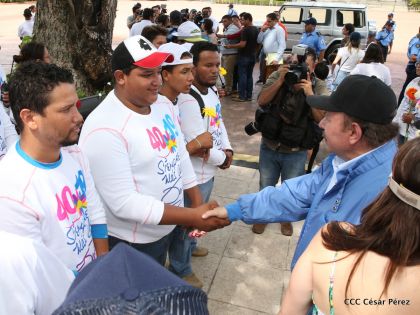 Comandante Carlos Fonseca, aquí estamos siempre luchando por la paz, porque queremos la paz