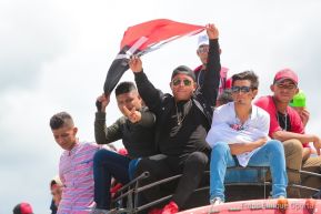 Caravanas de la victoria entran a Managua 