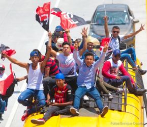 Caravanas de la victoria entran a Managua 