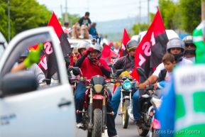 Caravanas de la victoria entran a Managua 