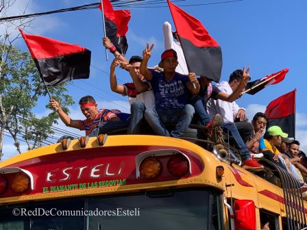 Caravanas de la victoria entran a Managua 