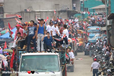 Caravanas de la victoria entran a Managua 