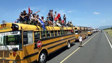 Caravanas de la victoria entran a Managua 