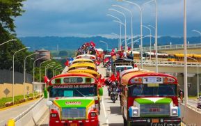 Caravanas de la victoria entran a Managua 