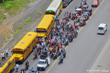 Caravanas de la victoria entran a Managua 