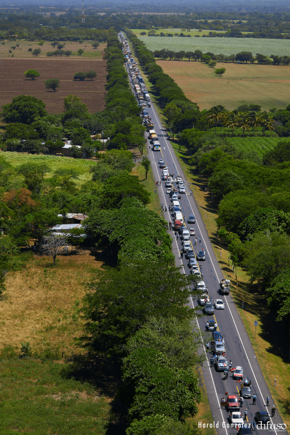 Caravanas de la victoria entran a Managua 