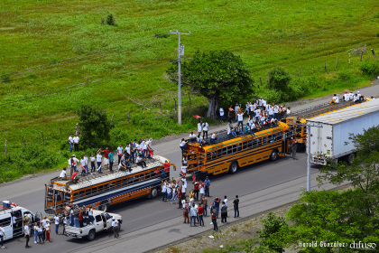 Caravanas de la victoria entran a Managua 