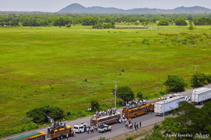 Caravanas de la victoria entran a Managua 