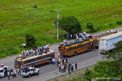 Caravanas de la victoria entran a Managua 