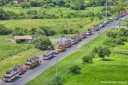Caravanas de la victoria entran a Managua 