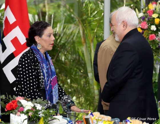 Encuentro del presidente Daniel Ortega y la compañera Rosario Murillo con el canciller de Irán
