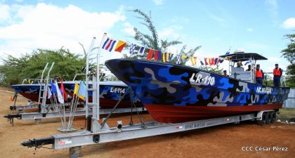 Cinco lanchas rápidas del Pueblo y Gobierno de China Taiwán a la Fuerza Naval del Ejército de Nicaragua