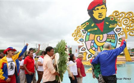 Celebran el 65 natalicio del comandante Hugo Chávez