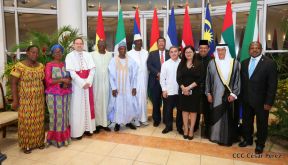 Entrega de cartas credenciales de siete nuevos Embajadores