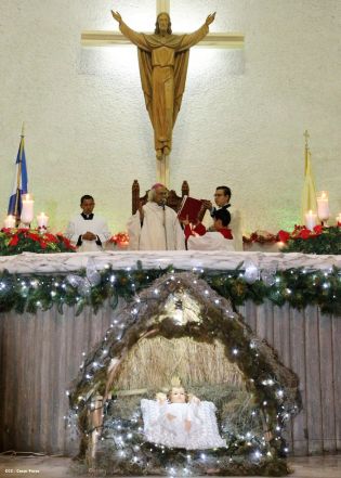 Misa del Gallo en Catedral de Managua