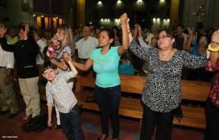 Misa del Gallo en Catedral de Managua
