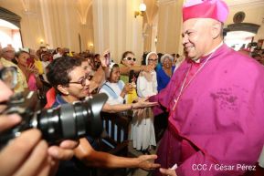 Monseñor René Sándigo asume como nuevo obispo de León y Chinandega