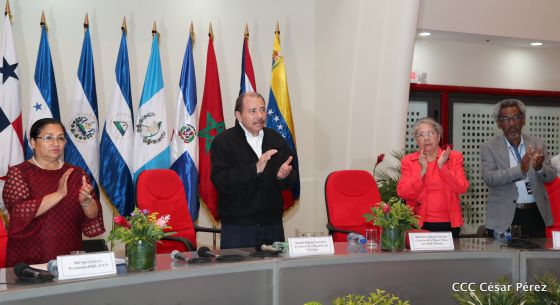 Presidente Daniel con diputados del Parlamento Centroamericano
