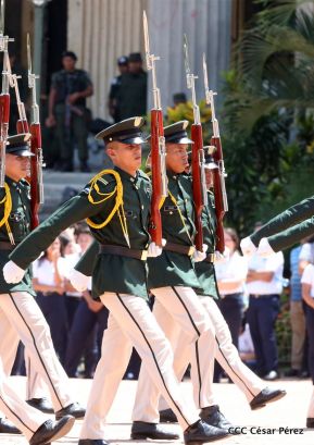 Exhibición de fantasía militar en homenaje al 40 aniversario del Ejército de Nicaragua
