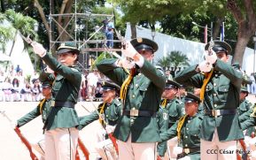 Exhibición de fantasía militar en homenaje al 40 aniversario del Ejército de Nicaragua
