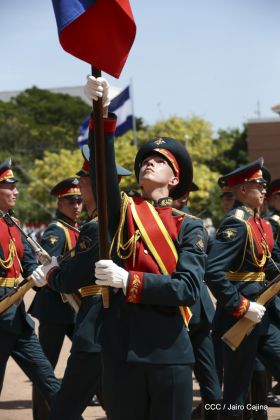 Exhibición de fantasía militar en homenaje al 40 aniversario del Ejército de Nicaragua