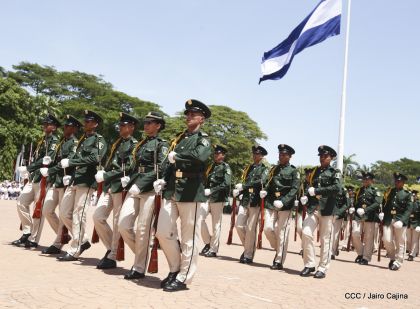Exhibición de fantasía militar en homenaje al 40 aniversario del Ejército de Nicaragua