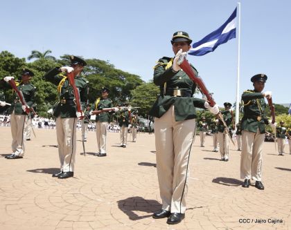 Exhibición de fantasía militar en homenaje al 40 aniversario del Ejército de Nicaragua