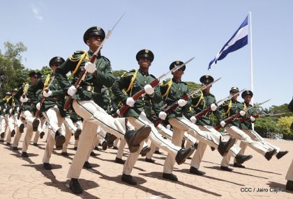Exhibición de fantasía militar en homenaje al 40 aniversario del Ejército de Nicaragua