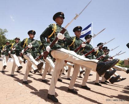 Exhibición de fantasía militar en homenaje al 40 aniversario del Ejército de Nicaragua