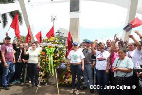 63 aniversario del paso a la inmortalidad del héroe nacional Rigoberto López Pérez