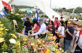63 aniversario del paso a la inmortalidad del héroe nacional Rigoberto López Pérez