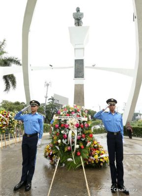 63 aniversario del paso a la inmortalidad del héroe nacional Rigoberto López Pérez