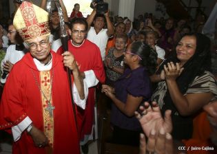 Tipitapeños celebran al Señor de Esquipulas en compañía del Cardenal Brenes